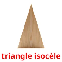 triangle isocèle flashcards illustrate