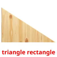 triangle rectangle flashcards illustrate