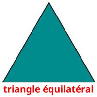 triangle équilatéral card for translate