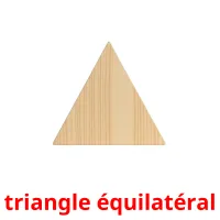 triangle équilatéral flashcards illustrate