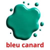 bleu canard Tarjetas didacticas