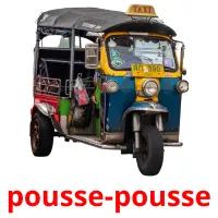 pousse-pousse cartões com imagens