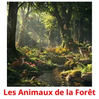 Les Animaux de la Forêt cartes flash