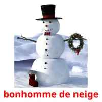 bonhomme de neige cartes flash