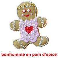 bonhomme en pain d'epice cartes flash