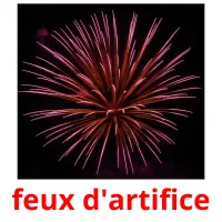 feux d'artifice cartes flash