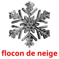 flocon de neige cartes flash