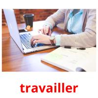 travailler picture flashcards