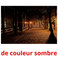 de couleur sombre ansichtkaarten