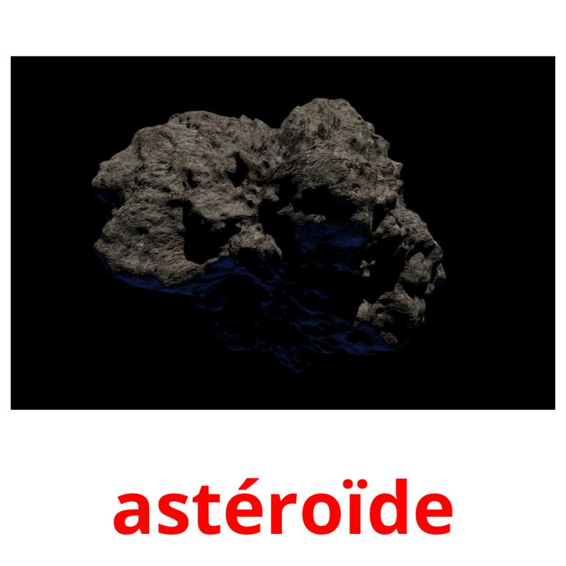 astéroïde cartes flash