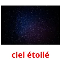 ciel étoilé Bildkarteikarten