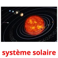 système solaire cartes flash