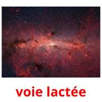 voie lactée cartes flash