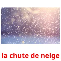 la chute de neige Tarjetas didacticas