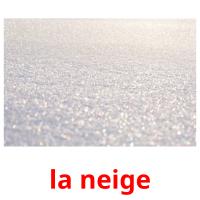 la neige card for translate