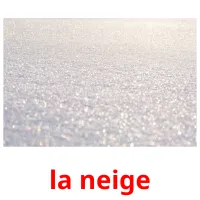 la neige Tarjetas didacticas