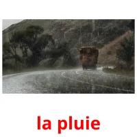 la pluie Tarjetas didacticas