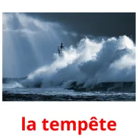 la tempête Tarjetas didacticas