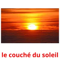 le couché du soleil Tarjetas didacticas