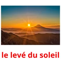 le levé du soleil Tarjetas didacticas