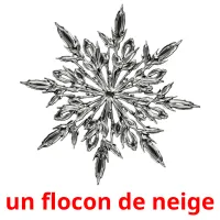 un flocon de neige Tarjetas didacticas