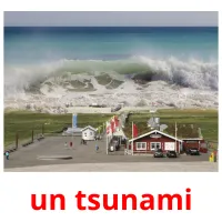 un tsunami Tarjetas didacticas