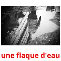 une flaque d'eau Tarjetas didacticas