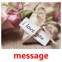 message picture flashcards