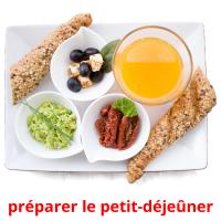 préparer le petit-déjeûner card for translate