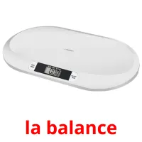 la balance Tarjetas didacticas