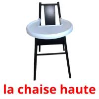 la chaise haute Tarjetas didacticas