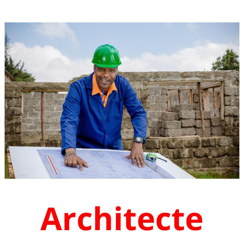 Architecte picture flashcards