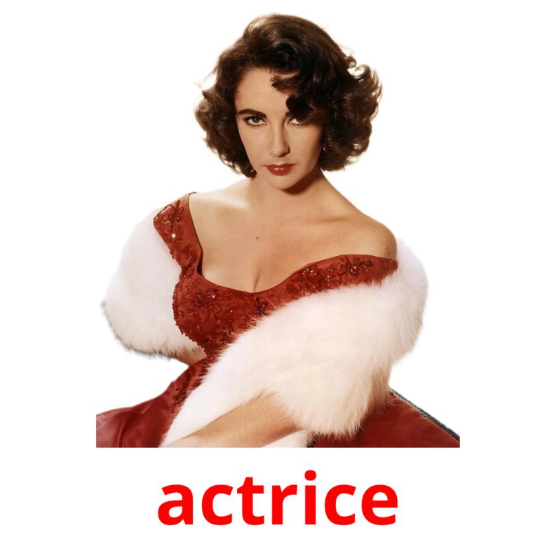 actrice picture flashcards