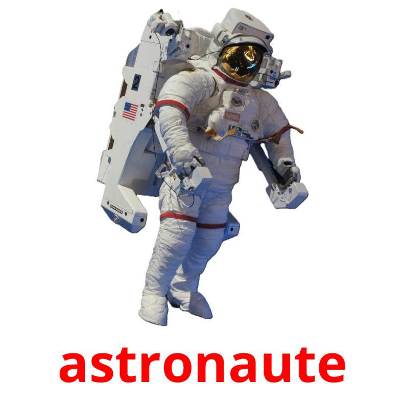 astronaute cartes flash