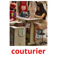 couturier picture flashcards