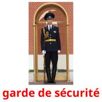 garde de sécurité Tarjetas didacticas