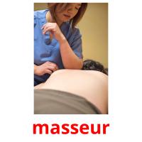 masseur flashcards illustrate