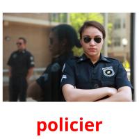 policier flashcards illustrate