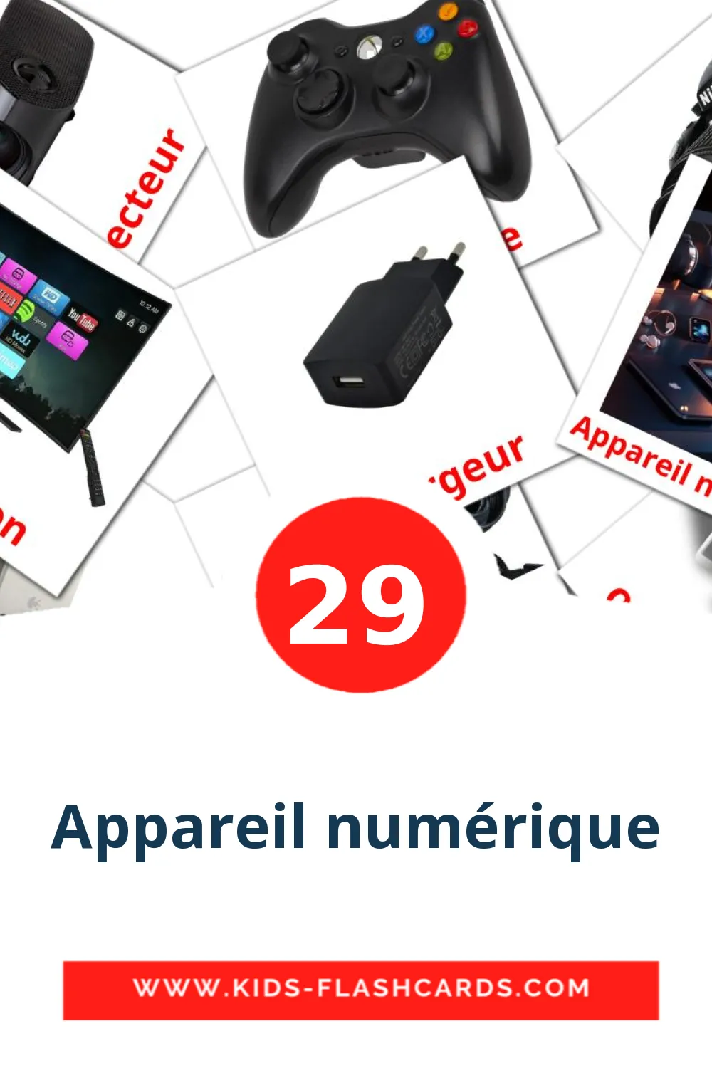 29 carte illustrate di Appareil numérique per la scuola materna in francese