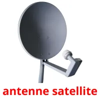 antenne satellite flashcards illustrate