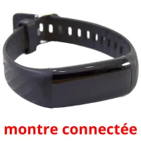 montre connectée flashcards illustrate