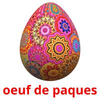 oeuf de paques flashcards illustrate