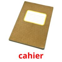 cahier picture flashcards