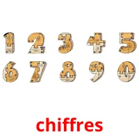 chiffres picture flashcards