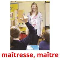 maîtresse, maître picture flashcards