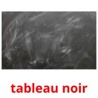 tableau noir picture flashcards