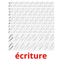 écriture picture flashcards