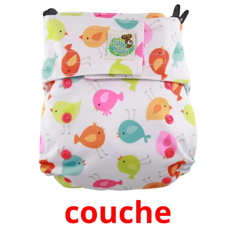 11 FREE Baby clothes Flashcards PDF French Words