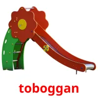 toboggan picture flashcards