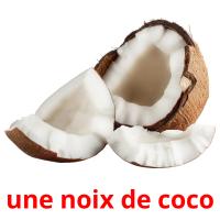 une noix de coco card for translate